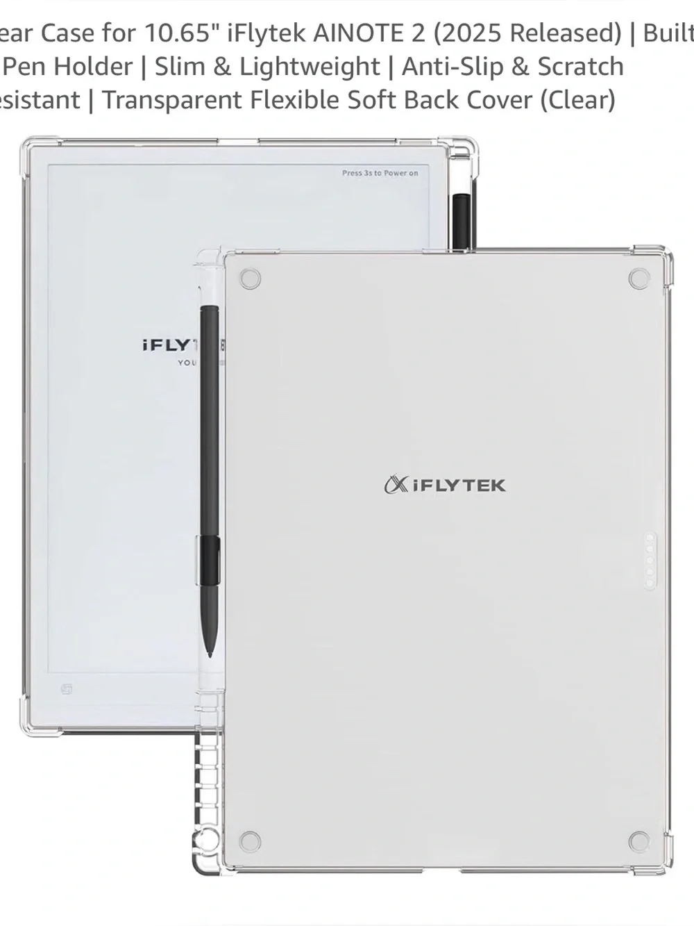 Clear Protective Case for 10.65